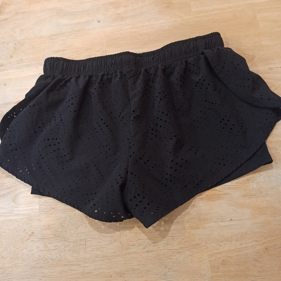 Forever 21 Women's Black Perforated Shorts - Picture 7 of 14